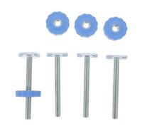 GARVALON 4pcs Pressure Mounted Gate Threaded Rods Fit Replacement Screws for Safety Gates Pet Barriers Stair and Window Guards No-Drill Installation Hardware Kit