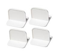 GARVALON 4pcs Protector Furniture Wall Connector Wardrobe Fixer Safety Anti-tip Cabinet Stabilizer with Non-Marking Stickers for Childproofing