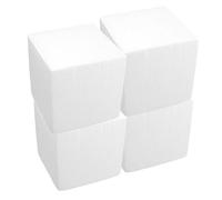GARVALON 4Pcs Reusable Foam Cake Dummies Square DIY Cake Models Lightweight Smooth Surface for Decorating Practice and Crafting