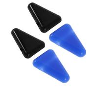 GARVALON 4pcs Silicone Meditation Tuning Fork Stands Triangle Base Holders for Sound Therapy and Healing, Portable Fork Stability Holders for Relaxation Instruments