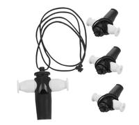 GARVALON 4pcs Tone Samba Whistle Educational Musical Instruments for Teachers for Dance Practice and Sports Activities