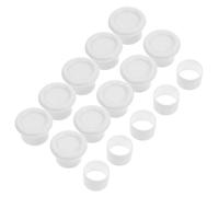 GARVALON 5 Sets Decorative Window Curtain Rod End Caps with Anti-slip Rubber Plastic Rod Stoppers for Closet Shower Extendable Poles Replacement Covers for Secure Grip and Seamless Assembly