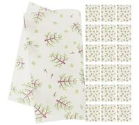 GARVALON 50 Sheets Greaseproof Food Wrapping Paper for Baking Chips Fried Chicken Sandwiches Cookies Candy Bread Cake Snack Boxes