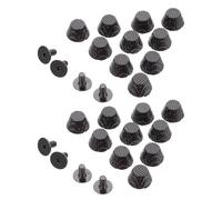 GARVALON 50pcs Alloy Screw Back Rivet Studs for Bags Purse Feet Hardware DIY Leather Craft Accessories with Stylish Round Dome Buckle for Handbag Repair and Decoration