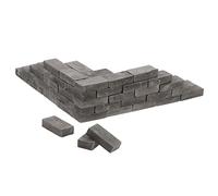 GARVALON 50Pcs Miniature Simulated Brick Models Small Shape Micro Landscape Bricks for Sand Table Layout Architectural Building Train Station Scene DIY