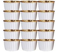GARVALON 50pcs Non-Stick High Temperature Resistant Cake Cups, Household Decorative Muffin Liners for Baking, Creative Cupcake Wrappers Suitable for Kitchen and Party Use