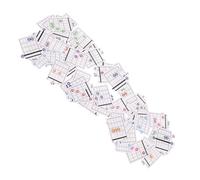 GARVALON 57pcs Guitar Chord Practice Music Cards Beginner Guitar Trainer Chord Chart Cards for Easy Learning Music Reference Guide Portable Chart