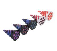 GARVALON 5pcs 3d Printed Spiral Cone Multi-color Brain Teaser Desk Sensory and Adults Stress Relief and Cognitive Development