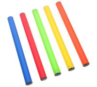 GARVALON 5Pcs Lightweight Relay Race Sticks for Athletics with Smooth Edges Anti-skid Grip Sports Equipment for School Track Competitions Indoor Outdoor Use