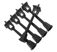 GARVALON 5pcs Miniature Street Lamp Models Black Dollhouse Light Accessories Tiny House Decor with Glow Function for Model Railways and Mini Outdoor Gardens