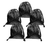 GARVALON 5Pcs Small Drawstring Jewelry Bags Bracelet Pouches for Travel and Storage Compact Lightweight Cosmetic Organizer for Parties and Everyday Use