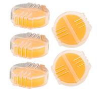 GARVALON 5pcs Thread Wax Holder with Natural Beeswax Thread Conditioner for Embroidery and Hand Sewing Water Soluble Tangle-reducing Sewing Accessories with Plastic Case