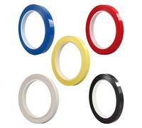 GARVALON 5Pcs Violin Fingerboard Tape Set for Beginners, Colorful Note Position Guide Stickers for Violin and Cello, Fingerboard Marking Tape for Orchestral String Instruments