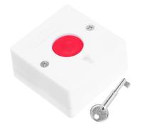 GARVALON 5pcs Wireless Emergency Alarm Button Panel with Key Lock Wall Switch for Disabled Toilet and Bathroom Portable System for Elderly and Patient Care Easy Installation Reliable