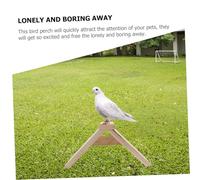 GARVALON 5pcs Wooden Pigeon Perch Stand Roosting Holder Natural Wood Bird Roost for Pets and Chickens Coop Use