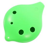 GARVALON 6-Hole Alto Ocarina in C Key Resin Musical Instrument for Beginners Portable Small Green Ocarina Suitable for and Adults