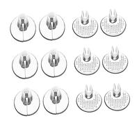 GARVALON 6 Pairs Transparent PU Split Toe Gel Pads for Women Wear Foot Heel Protector for Sandals Soft Comfortable Silicone Inserts Breathable Durable