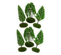 GARVALON 6 pcs Miniature Street Trees Model Lightweight Artificial Micro Landscape Trees for Architectural Dioramas and Railway Scenery Crafting Realistic Detailing for Model Kits and Mini