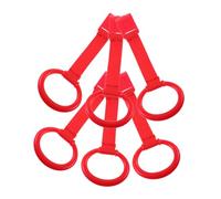 GARVALON 6pcs Boy Girl Pull Tab Crib Pull Ring Walking Exercises Ring Hanging Assistant for Playpen Toys Newborn Learning Standing