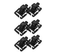 GARVALON 6pcs Drinking Water Bag Pipe Fixing Clip Backpack Water Bottle Source Bladder Clamp Black