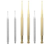 GARVALON 6Pcs Ear Probe Pen Set Stainless Steel and Copper Auricular Acupuncture Tools for Facial Reflexology, Manual Ear Pressure Massage, and Body Point Therapy