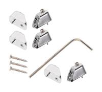 GARVALON 6pcs Guitar Strings Lock Headless Bridge Metal Retainer for Electric Guitar DIY Repair Upgrade Secure String Locking Replacement Nuts