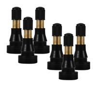 GARVALON 6pcs High-pressure Rubber Tire Valve Stem Extenders for Cars and Light Trucks Vacuum Valve Extensions for Easy Inflation and Maintenance Compatible with Tubeless Wheels