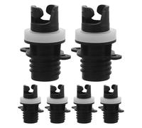 GARVALON 6pcs Inflatable Kayak Valve Adapter Set for Air Pump SUP Board and Paddle Board Pump Connector for Outdoor Water Sports