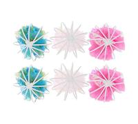 GARVALON 6pcs Interactive Cat Ball for Indoor Cats Iron Abs Material with Crinkle Sound Paper for Owner Play Colorful Candy Pink Blue Balls