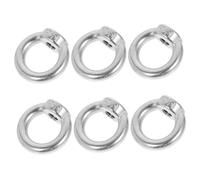 GARVALON 6pcs M8 Stainless Steel Eye Nuts Heavy Duty Ring Nut Tie down Rings for Kayak Accessories Threaded Eye Bolt for Marine Use