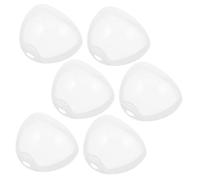 GARVALON 6pcs Pacifier Holder Bibs Case Travel Pacifier Organizer Box Safe Material