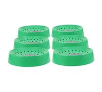 GARVALON 6pcs Plastic Bird Nesting Bowls with Non-slip Mat Bird Egg Breeding and Hatching Nest for Pigeons Canaries Quails Farm and Home Use