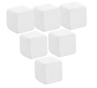 GARVALON 6pcs Reptile Calcium Mineral Cubes for Turtle Tank Substrate Natural Calcium Carbonate Blocks for Tortoise Teeth Health and Strengthening Digestible Stones for Terrariums and