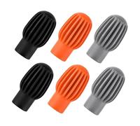 GARVALON 6pcs Silicone Drumstick Quiet Practice Covers for Sound Dampeners for Silencing Drumsticks and Mallets Elastic Mute Tips for Silent Drum Practice in Shared Spaces