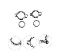 GARVALON 6Pcs Stainless Steel Bird Foot Rings U-shaped Parrot Anklets Rust-resistant Lightweight Pet Bird Leg Chains for Training and Identification