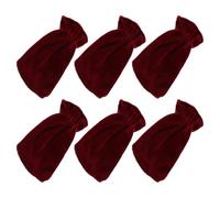 GARVALON 6pcs Velvet Piano Pedal Covers Pedal Dust Socks Protective Sleeve Cover for Upright Piano Keyboard Musical Instruments Accessories