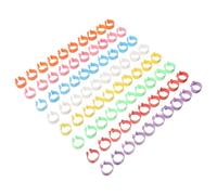 GARVALON 80pcs Poultry Leg Bands Numbered Clip-On Marking Rings for Chicken Duck Goose Pigeon Identification Foot Bands 16mm Multi-Color Open Buckle Bird Leg Tags for Breeding and Racing