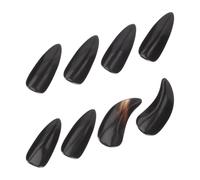 GARVALON 8pcs Guzheng Practice Nails Natural Horn Finger Picks for Adults and Beginners Comfortable Fingertip Protectors with Smooth Rounded Design