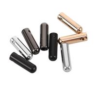 GARVALON 8pcs Metal Cord End Caps Alloy Drawstring Tips for Hole Cords Oval Bell-Shaped Aglets for Hoodies Sweatpants Jackets Bags Multi-Color DIY Garment Hardware Replacement