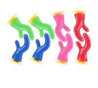 GARVALON 8pcs Motorcycle Helmet Decor Antlers with Suction Cup and Double-sided Tape Unisex Helmet Decoration for Women Men Boys Green Red Pink Blue Accessories