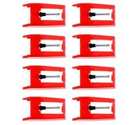 GARVALON 8pcs Nonmoving Magnet Stylus Replacement Needle for Record Players Turntables Phonographs Cartridge with Noise Reduction Quiet Playback Retro Vintage Compatible