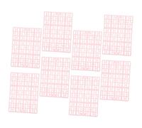 GARVALON 8pcs Pink Bunny Cage Floor Mats Drainage Holes Non-slip Small Animal Cushions for Rabbit Cage Pet Accessories and Foot Resting Pads