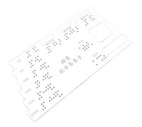 GARVALON Acrylic Braille Attention Card for Blind People Portable Currency Recognition Aid Accessibility Device for Outdoor and Banking Use