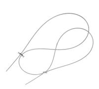 GARVALON Adjustable Stainless Steel Curtain Wire Lock with Dual Heavy Duty Hanging Hardware for Curtains Flexible Height and Position with Plastic-coated Wire Rope