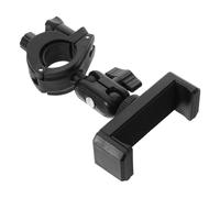 GARVALON Adjustable Trumpet Phone Holder Clip for Brass Instruments Phone Mount Clamp Fits Tubes Easy Install Music Lyre Stand for Cornet Clarinet Trombone Players