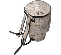 GARVALON African Drum Carrying Bag 10 Inch with Thick Sponge and Waterproof Canvas Material, Large Capacity Backpack with Shoulder Straps Design Protects The Drum, for Carrying Musical