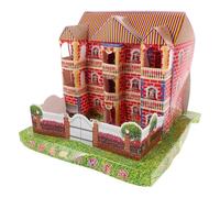 GARVALON Ancestral Paper Villa for Burning Japanese Style Realistic Paper House Offering Ancestor Worship for Chinese Ghost Festival Ceremonies