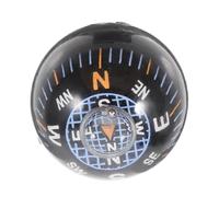 GARVALON Automotive Mini Black Plastic Ball Compass for Car Dashboard, Windshield Mount, Portable Navigation Tool for Camping, Hiking, and Motorcycle Use