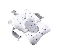 GARVALON Baby Bath Cushion Foam Plastic Support and Comfort Adjustable Tilt Angle White Toddler Bathtub Seat for Bath Times