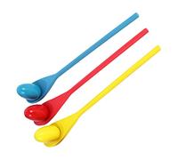GARVALON Balancing Game Toy and Spoon Set for Kids Sensory Training Wooden Outdoor Play 3 Sets Random Colors Children's Coordination Development